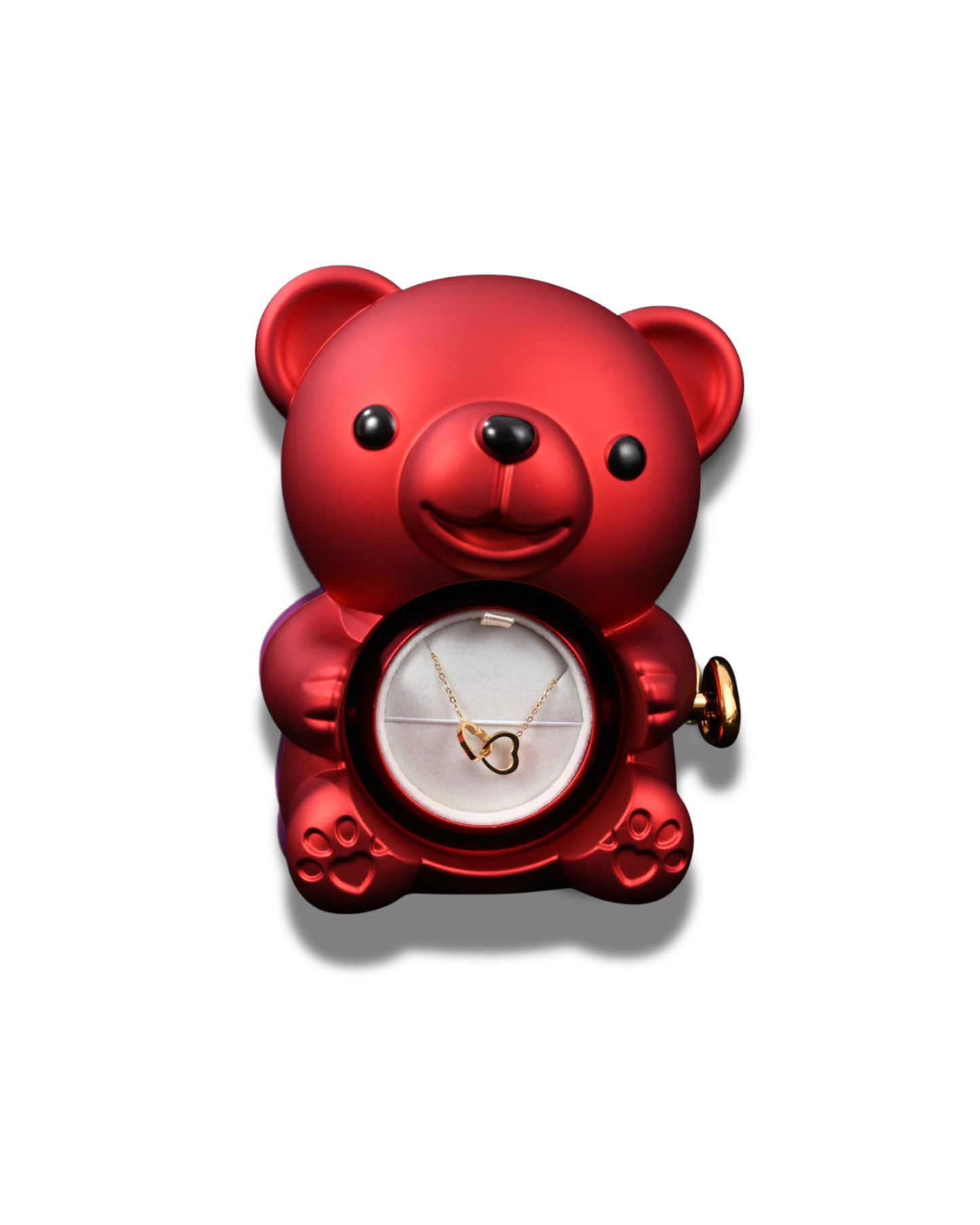 Oso de Rosas con Flor Eterna 💐-rojo