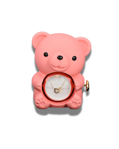 Oso de Rosas con Flor Eterna 💐-coral